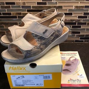 Fidelio Hallux fabia F1/2 beige stretch viper M women’s size 9‎